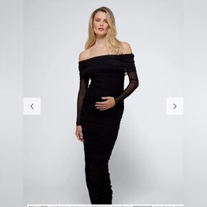 Bumpsuit mesh off the shoulder maxi dress ✨